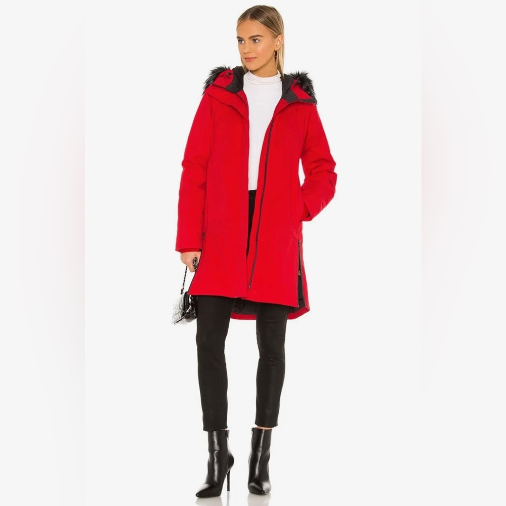 The North Face Deff Down Parka GTX size small, red New With Tags!